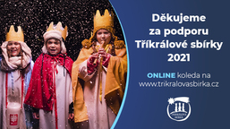 Tříkrálová sbírka 2021 pokračuje online