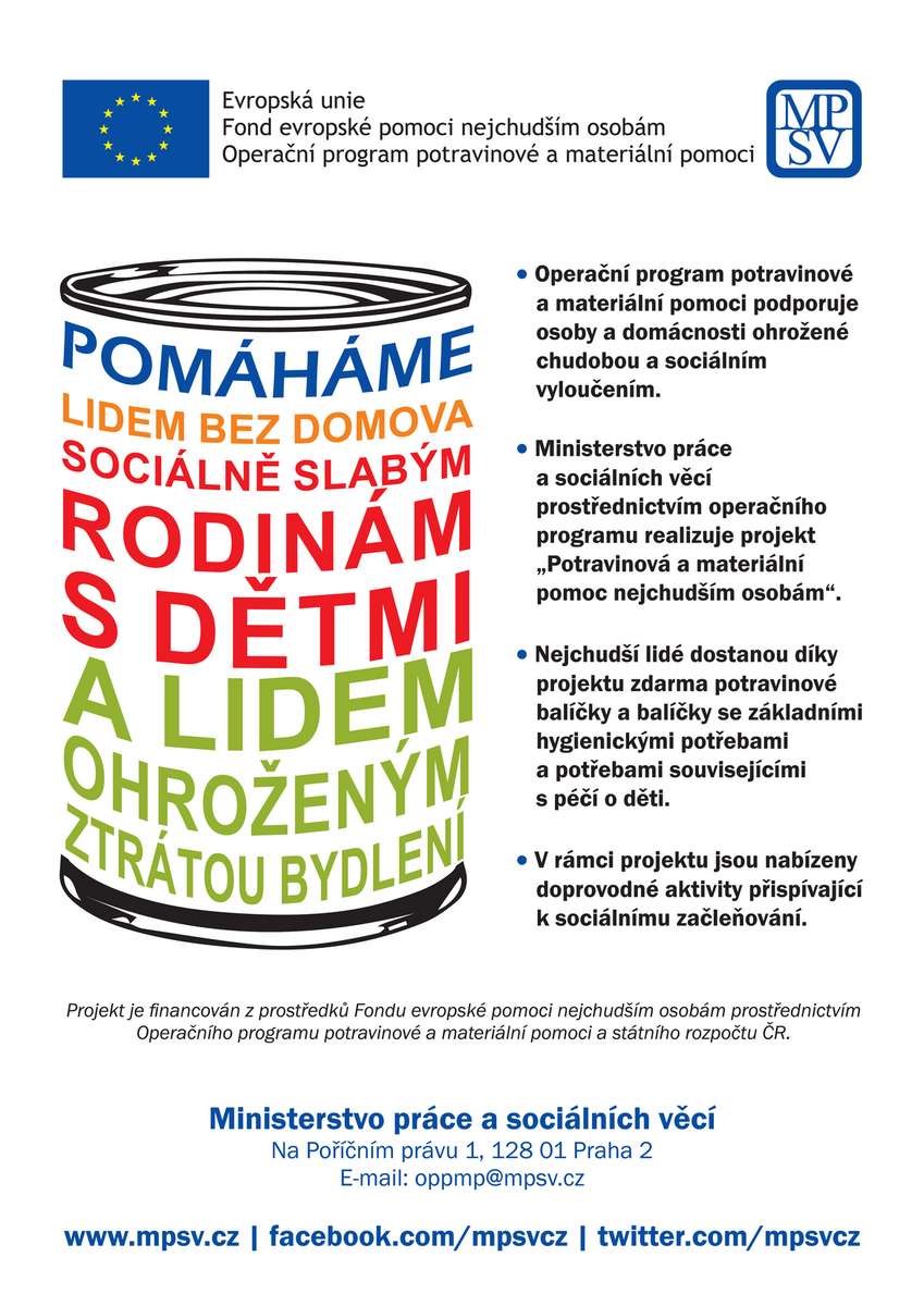 Pomáháme lidem v nouzi-plakát